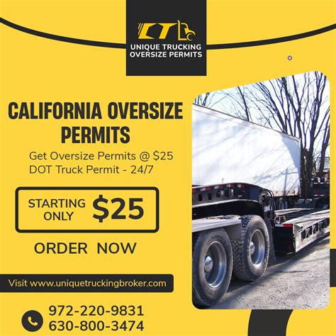 california overweight and wide permits.